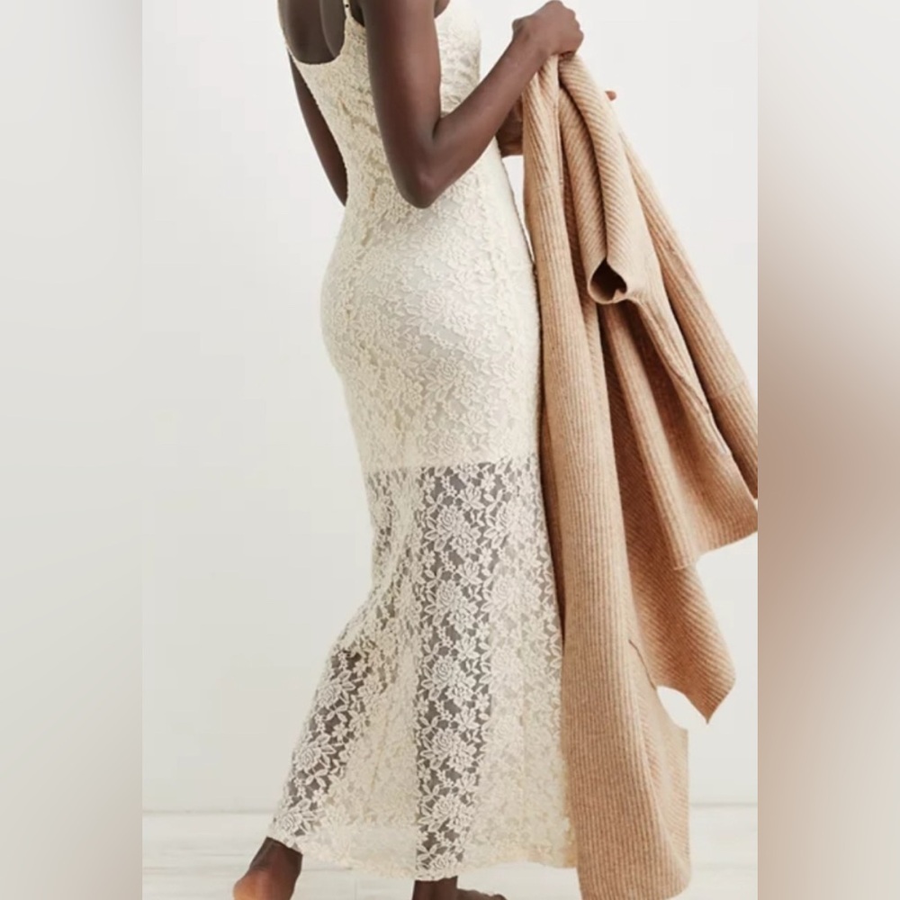 Aerie Cream Lace Maxi Dress - Picture 2 of 7